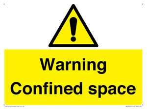 Warning Confined space